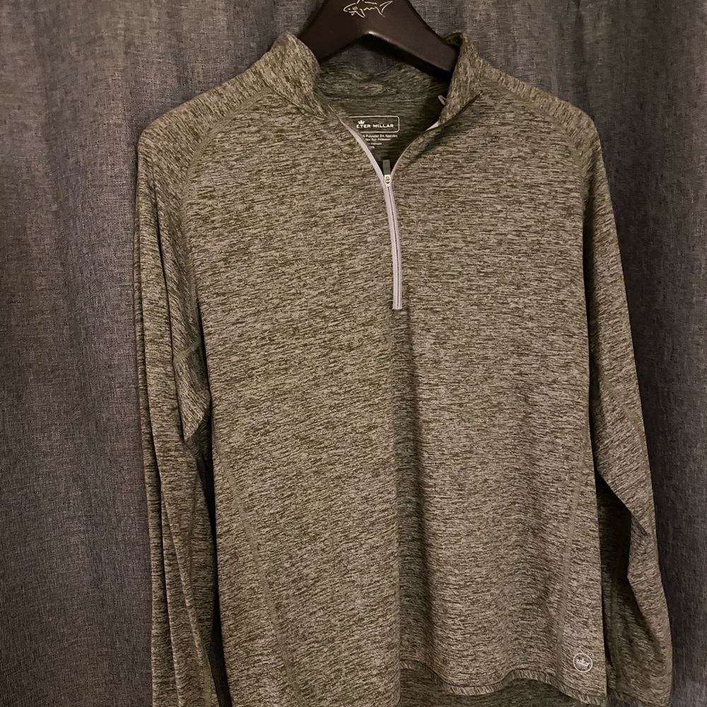 Peter Millar Heathered Tech 1/4 Zip